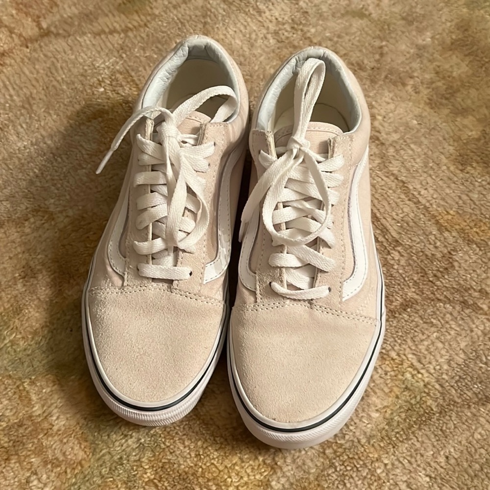Cream Old Skool Low Top Vans